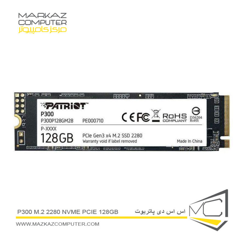 اس اس دی پاتریوت P300 M.2 2280 NVMe PCIe 128GB - فروشگاه آنلاین مرکز ...